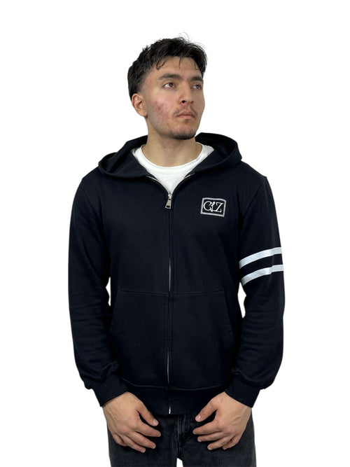 Clonze Zip Hoodie – Minimal Street Identity (NAVY BLUE)
