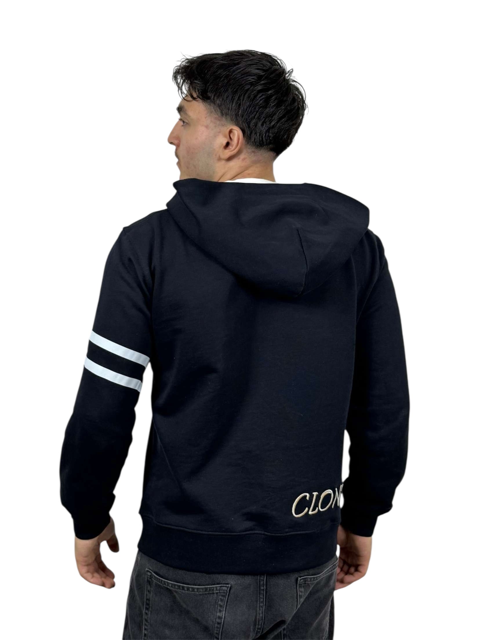 Clonze Zip Hoodie – Minimal Street Identity (NAVY BLUE)